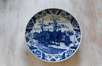 Delft blauw sierbord De Lente - diameter 40cm beschikbaar voor biedingen