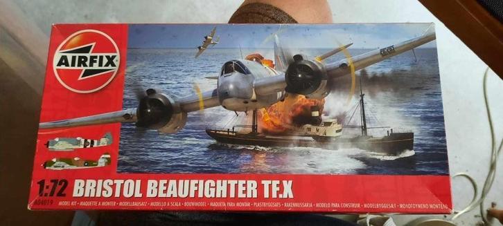 BRISTOL BEAUFIGHTER TF.X  1/72 Airfix, Hobby en Vrije tijd, Modelbouw | Vliegtuigen en Helikopters, Zo goed als nieuw, Vliegtuig