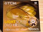 DVD lightscribe TDK - 10 pièces neuves enregistrable, Computers en Software, Nieuw, Dvd, Lightscribe