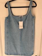 Korte losse jeansjurk van Zara . Nieuw met prijskaartje, M., Overige kleuren, Zara, Nieuw, Boven de knie