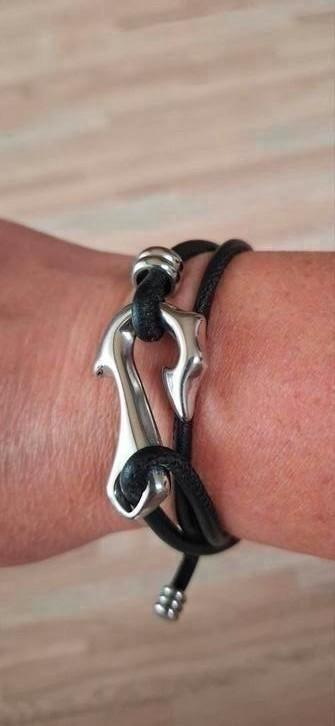 Lederen armband met motief, nieuw beschikbaar voor biedingen