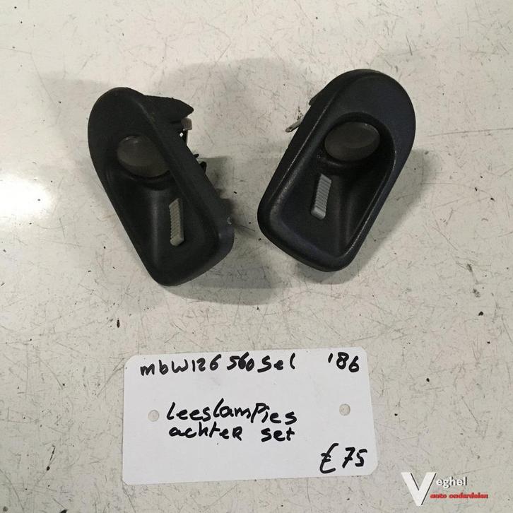 Mercedes W126 1986 560 SEL Leeslampjes achter Links en Recht, Auto-onderdelen, Overige Auto-onderdelen, Gebruikt, Ophalen of Verzenden