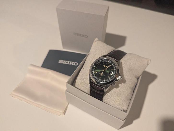 Seiko Alpinist - Groen Automatisch Saffierglas, Bijoux, Sacs & Beauté, Montres | Hommes, Comme neuf, Montre-bracelet, Seiko, Acier
