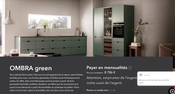 cuisine équipée kvik neuve, Envoi, Neuf, Vert