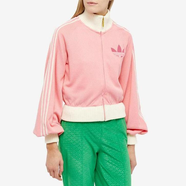 Adidas Adicolor 70s Blouson trainingsjack roze wit xl NIEUW, Kleding | Dames, Truien en Vesten, Nieuw, Maat 46/48 (XL) of groter