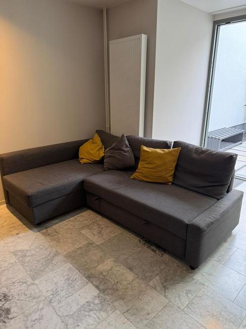Slaapbank, Huis en Inrichting, Slaapkamer | Slaapbanken, Zo goed als nieuw, 140 cm, 200 cm, Grijs, Ophalen