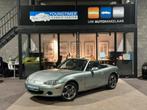 Mazda MX-5 1.6i 16v Silver Blues | Leder | Zetelverwarming, Auto's, 1025 kg, Achterwielaandrijving, 4 cilinders, Cabriolet