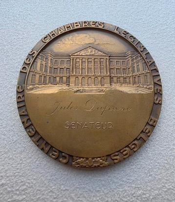 bronzen medaille 100 jaar Parlement , uit erfenis senator  beschikbaar voor biedingen