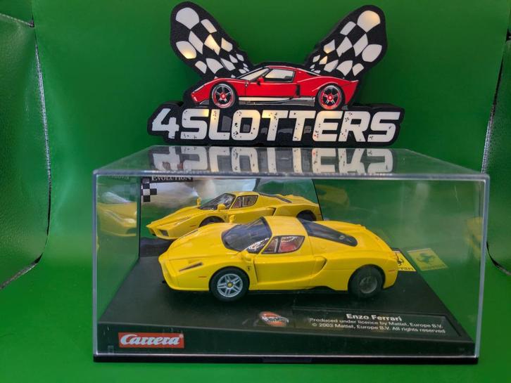 Slotcar 1/32 Ferrari Enzo Yellow, Kinderen en Baby's, Speelgoed | Racebanen, Nieuw, Racebaan, Carrera, Verzenden
