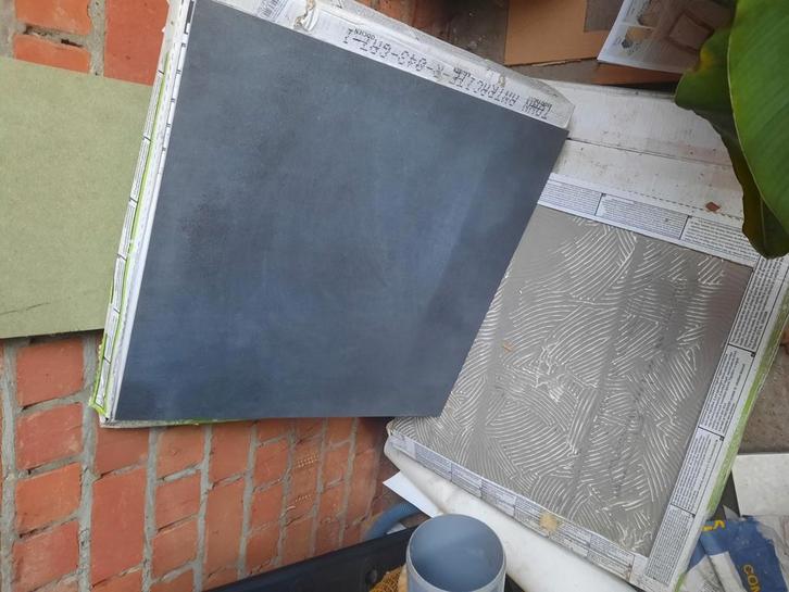 IN OPTIE keramische tegels 60x60 cm, Antraciet 8,6 m², Doe-het-zelf en Bouw, Tegels, Nieuw, Ophalen