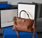 Gucci GG Ride Medium in gekorreld kalfsleer cognac, Enlèvement, Utilisé, Brun, Sac à main