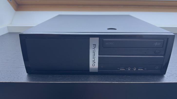 Compacte Priminfo desktop PC Windows 10 Intel i5-6400, Computers en Software, Desktop Pc's, Zo goed als nieuw, 3 tot 4 Ghz, SSD