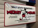 emaille reclame bord mickey mouse, Nieuw, Mickey Mouse, Ophalen