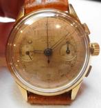108) Pontiac Support Choc  chronographe mécanique vintage,, Ophalen of Verzenden, Gebruikt