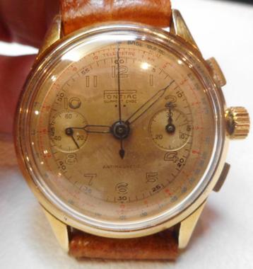 108) Pontiac Support Choc  chronographe mécanique vintage, beschikbaar voor biedingen