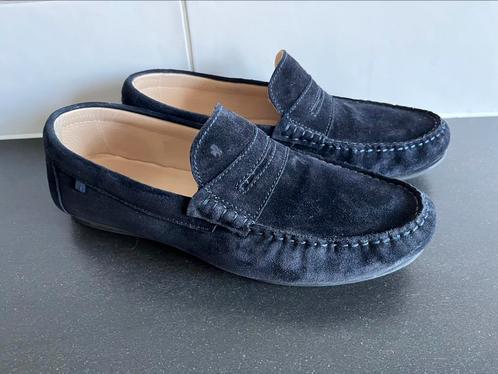 Van Bommel herenschoenen maat 8.5 / 42.5, Kleding | Heren, Schoenen, Zo goed als nieuw, Loafers, Blauw, Ophalen of Verzenden