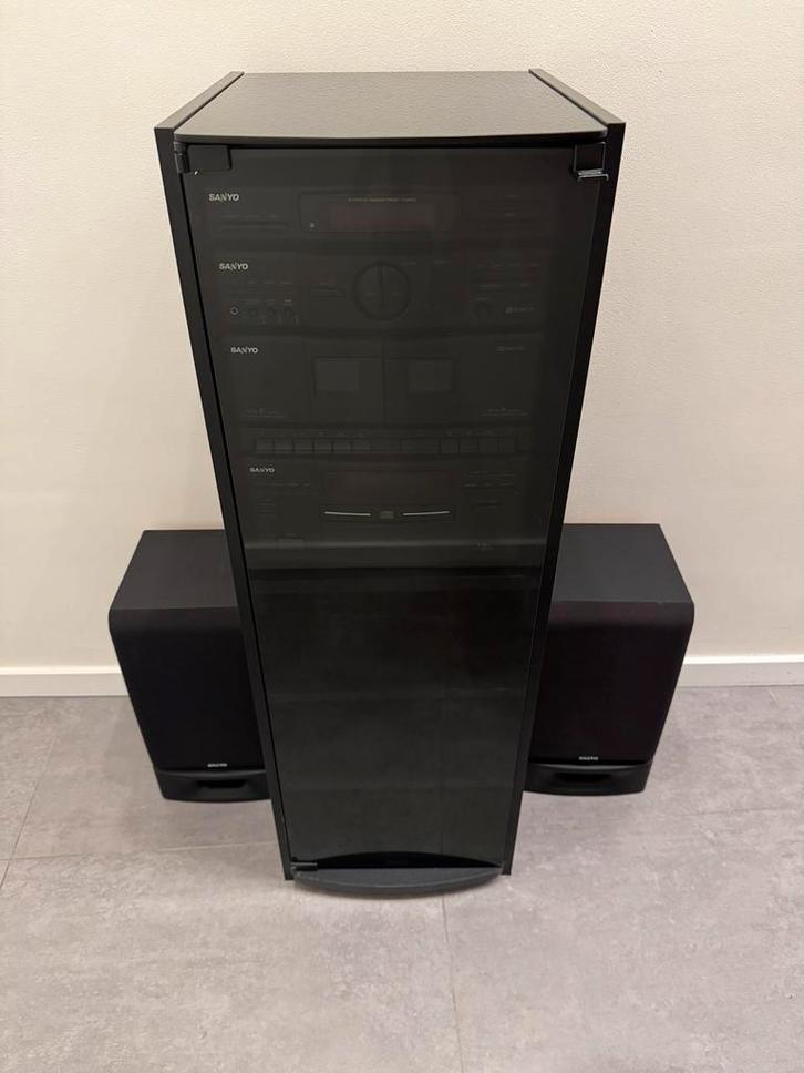 Sanyo DC-D10 hifi-keten  (nagekeken), Audio, Tv en Foto, Stereoketens, Zo goed als nieuw, Cassettedeck, Cd-speler, Tuner of Radio