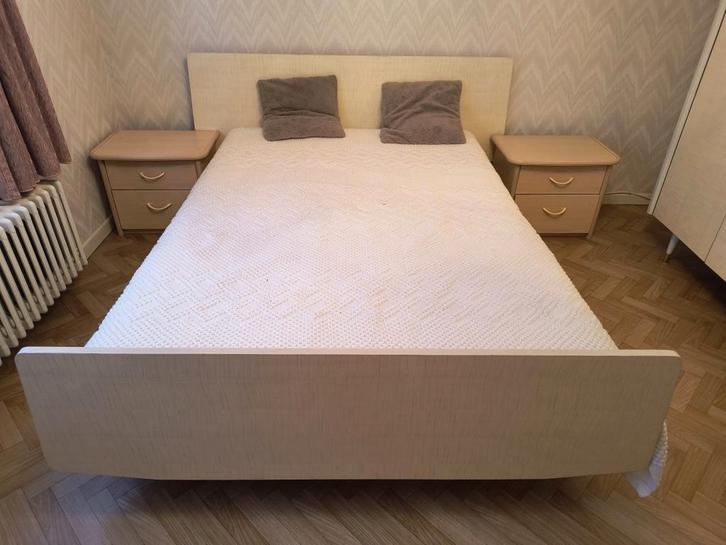 Vintage slaapkamer in formica, Huis en Inrichting, Kasten | Kleerkasten, Gebruikt, 150 tot 200 cm, 200 cm of meer, 50 tot 75 cm