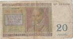 Belgique Vingt Francs 01-07-1950, Enlèvement ou Envoi, Billets en vrac