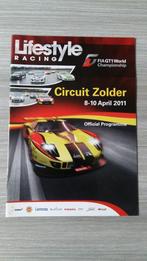 Fia GT1 World Championship 2011 Circuit Zolder - Programme, Comme neuf, Général, Enlèvement ou Envoi