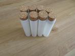 Lot de 8 fioles en verre blanc, Ophalen of Verzenden, Gebruikt, Versiering