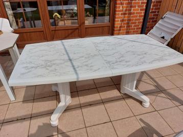 table +4 chaises Alibert, Enlèvement, Utilisé, Plastique