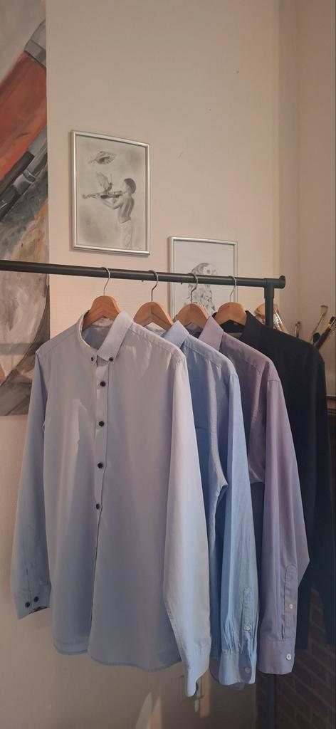 Overhemd (L) heren Seiden Sticker/Primark zo goed als nieuw, Kleding | Heren, Overhemden, Blauw, Ophalen