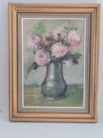 zeer mooi schilderij op doek - bloemen, Antiek en Kunst, Ophalen of Verzenden