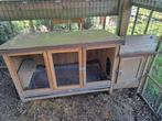 Konijnenhok met accessoires en verzorgingsspullen, Dieren en Toebehoren, Ophalen, 60 tot 90 cm, Konijn, Hok