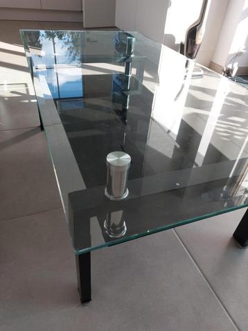 Glazen salontafel – modern & praktisch  levering mogelijk! beschikbaar voor biedingen