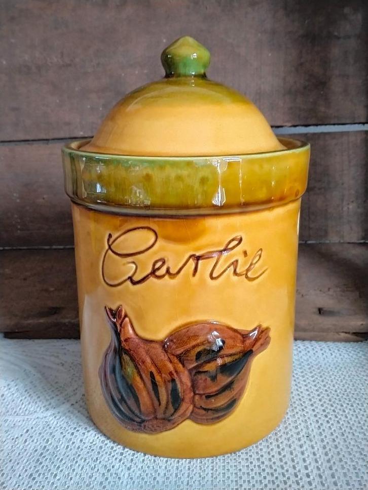 Engelse grespot Garlic keramiek, Antiek en Kunst, Curiosa en Brocante, Ophalen of Verzenden