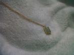 Vergulde ketting met steentje aventurijn, Nieuw, Ophalen of Verzenden, Met edelsteen, Goud
