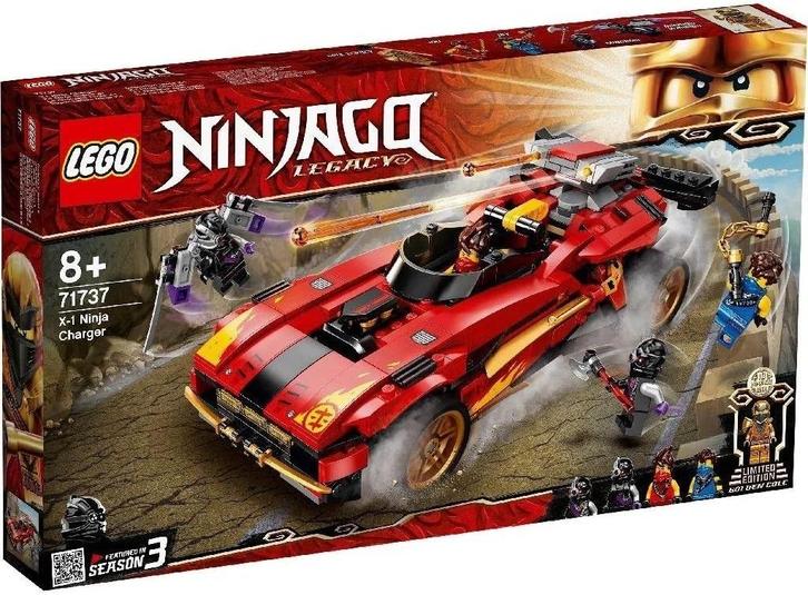 LEGO 71737 2021 Ninjago Legacy X-1 Ninja Charger Supercar, Hobby en Vrije tijd, Overige Hobby en Vrije tijd, Nieuw, Ophalen of Verzenden