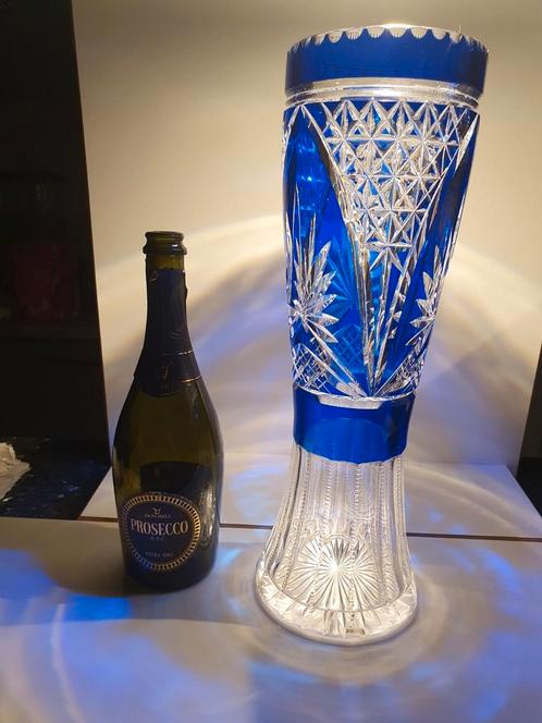 Aankondiging van de verkoop: grote transparante vaas van Val, Antiek en Kunst, Antiek | Glaswerk en Kristal