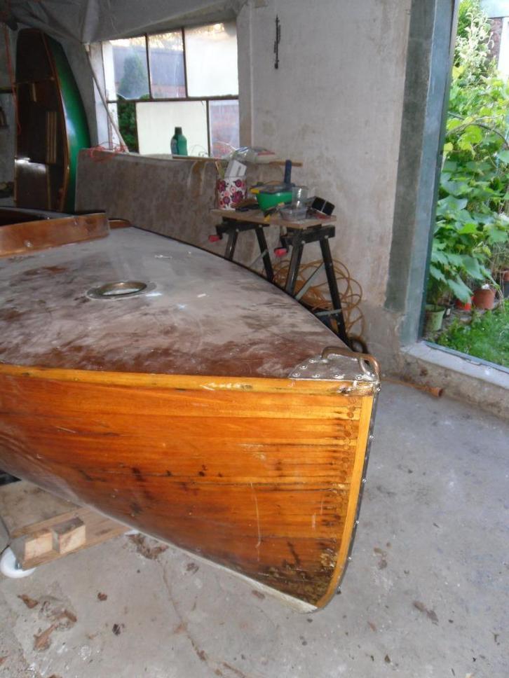 Finn-dinghy, Sports nautiques & Bateaux, Voiliers ouverts, Utilisé, Autres types, 3 à 6 mètres, Bois, Sans moteur, Enlèvement