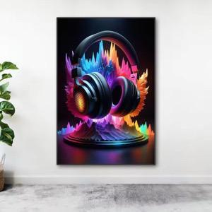 Hoogwaardig canvas, kristal/glazen glans en allumium kader, Huis en Inrichting, Woonaccessoires | Schilderijen, Tekeningen en Foto's