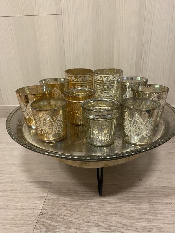 Décoration de Noël : bol avec bougies chauffe-plat, Divers, Noël, Utilisé, Enlèvement ou Envoi