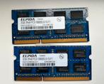 4 x 2 Go de mémoire DDR3 SO DIMM PC10600 1333 MHz pour Mac, Enlèvement ou Envoi, DDR3, Utilisé, Desktop