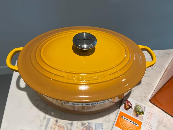 Nieuwe Le Creuset Braadpan 31 cm Nectar in doos, Huis en Inrichting, Keuken | Potten en Pannen, Nieuw, Koekenpan of Braadpan, Gietijzer