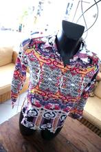 sympathiek kleurvol vrolijke blouse maat M, Vêtements | Femmes, Blouses & Tuniques, Comme neuf, Taille 38/40 (M), Vintage, Autres couleurs