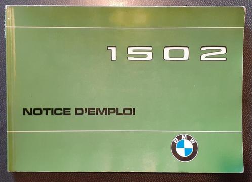 Manuel utilisateur BMW 1502.  Français 1975., Autos : Divers, Accessoires de voiture, Utilisé, Enlèvement ou Envoi