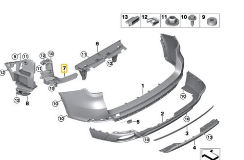 BUMPER STEUN BMW X5 F15 OE 51127294389, Autos : Pièces & Accessoires, Autres pièces automobiles, BMW, Neuf, Enlèvement ou Envoi