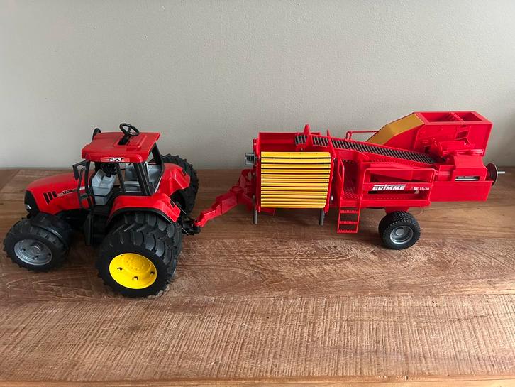 Grimme SE 75-30 aardappelrooier + Case CVX170, Kinderen en Baby's, Speelgoed |Speelgoedvoertuigen, Zo goed als nieuw, Ophalen of Verzenden