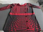 grijs-rood dameskleed, Ophalen, Maat 46/48 (XL) of groter, Zo goed als nieuw, Rood