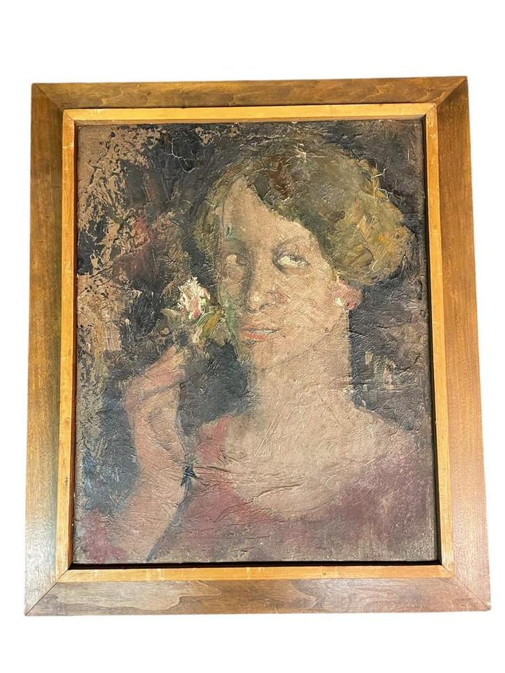 Schilderij Theodoor Verschaeren ("Moe Stans"), Antiek en Kunst, Kunst | Schilderijen | Modern, Ophalen
