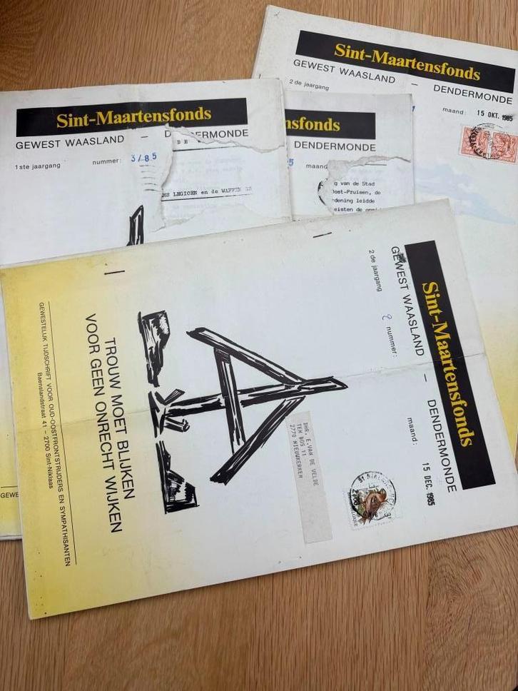 SMF - Sint maartensfonds - Waasland - oostfronters -, Verzamelen, Militaria | Tweede Wereldoorlog, Ophalen of Verzenden