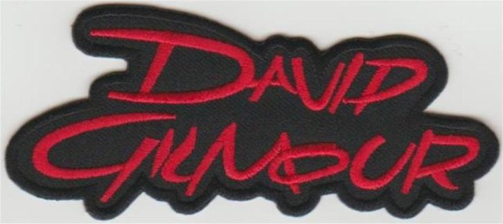 David Gilmour Pink Floyd stoffen opstrijk patch embleem, Verzamelen, Muziek, Artiesten en Beroemdheden, Nieuw, Kleding, Verzenden