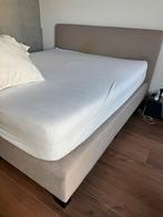 Boxspring 180x200, Ophalen, Gebruikt, Grijs, Tweepersoons