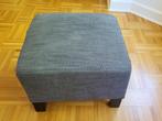Repose-pieds / pouf IKEA gris 55x39, Ophalen, 50 tot 75 cm, Zo goed als nieuw, Rechthoekig