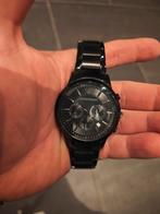 Montre Armani noire à vendre, Enlèvement, Comme neuf